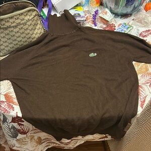Lacoste Men's Brown turtleneck Sweater